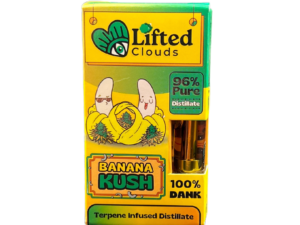 Banana Kush Distillate Cart for Vape | Lifted Clouds