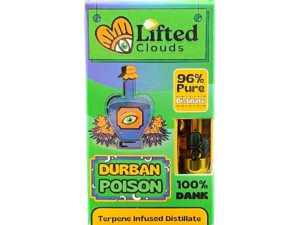 Durban Poison Distillate Cart for Vape | Lifted Clouds