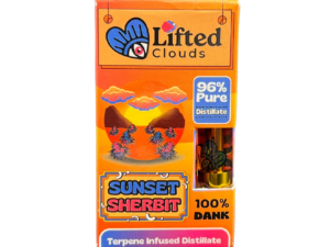 Sunset Sherbit Distillate Cart for Vape | Lifted Clouds