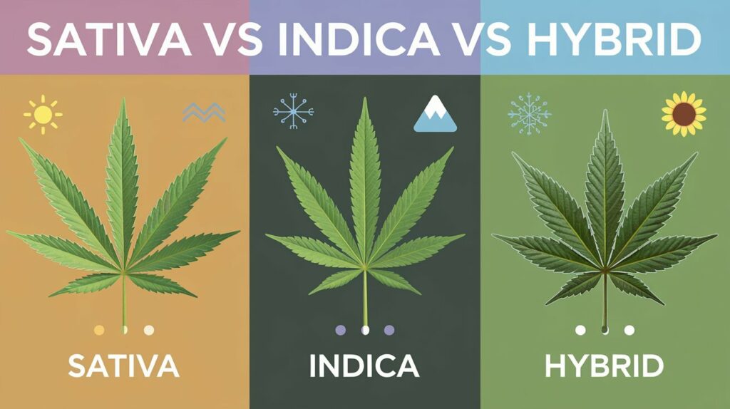 Indica vs. Sativa vs. Hybrid