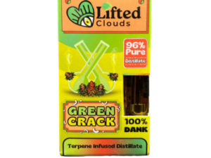 Green Crack Distillate Cart for Vape | Lifted Clouds